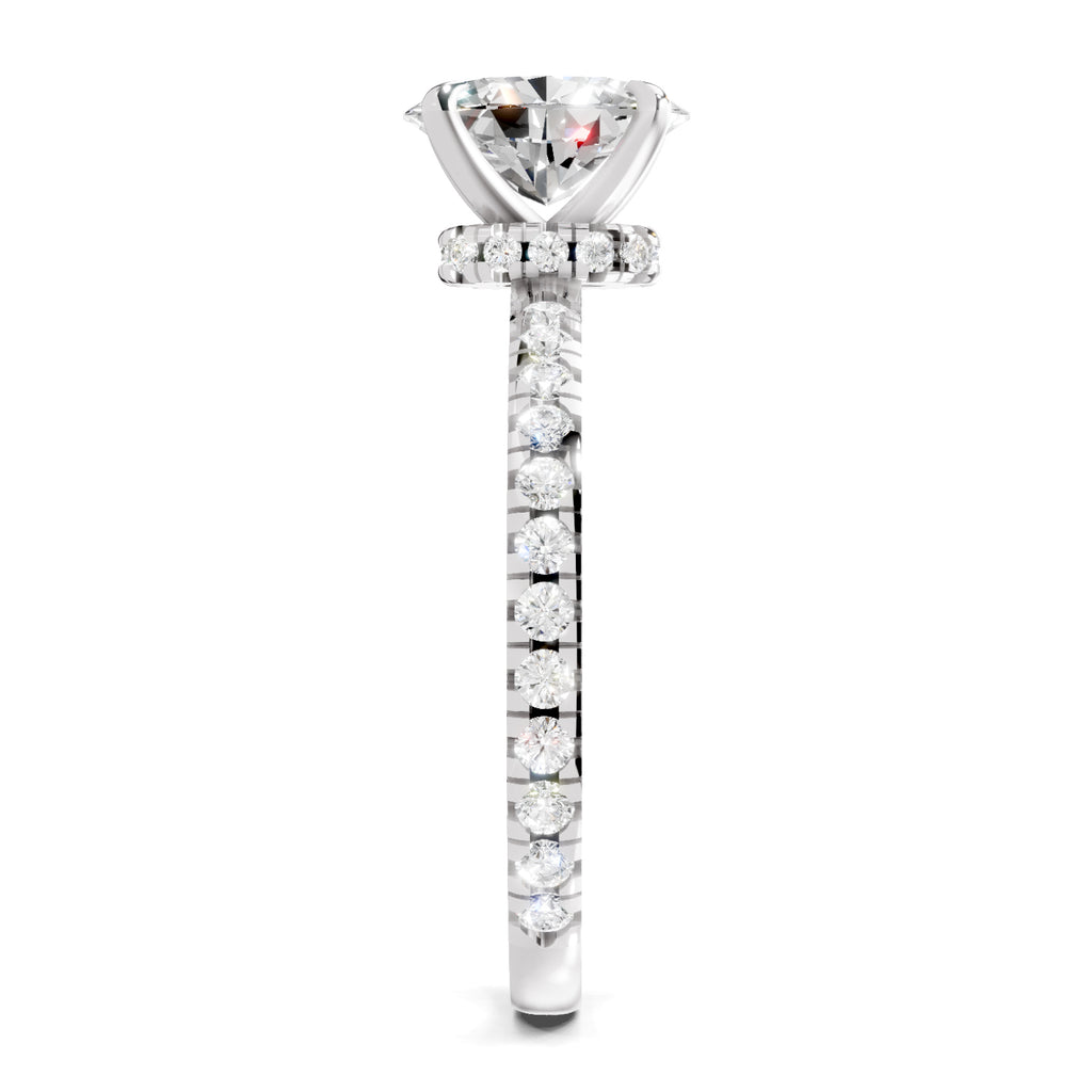 1.41 Ct Oval Shape Solitaire Diamond Ring