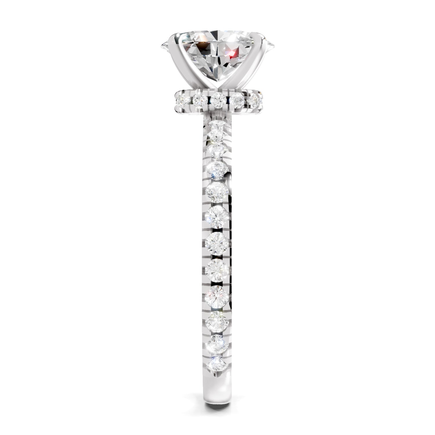 1.41 Ct Oval Shape Solitaire Diamond Ring