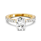 1.41 Ct Oval Shape Solitaire Diamond Ring
