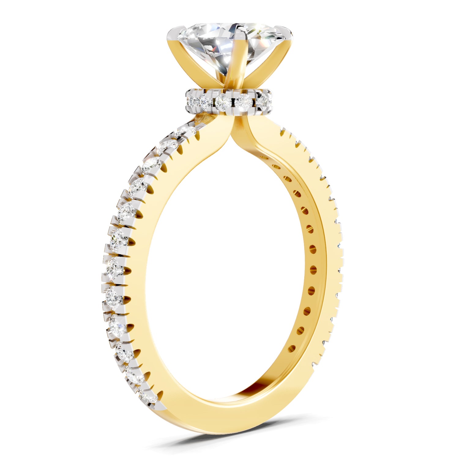 1.41 Ct Oval Shape Solitaire Diamond Ring