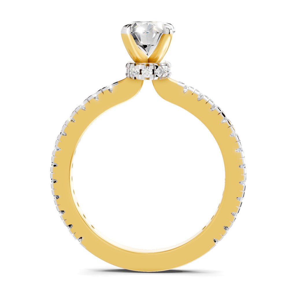 1.41 Ct Oval Shape Solitaire Diamond Ring