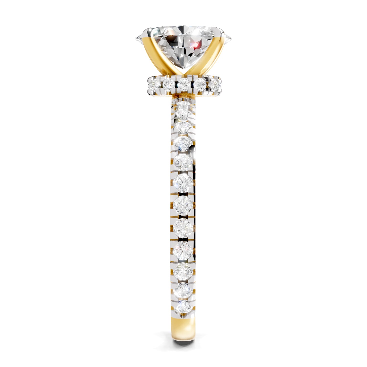 1.41 Ct Oval Shape Solitaire Diamond Ring