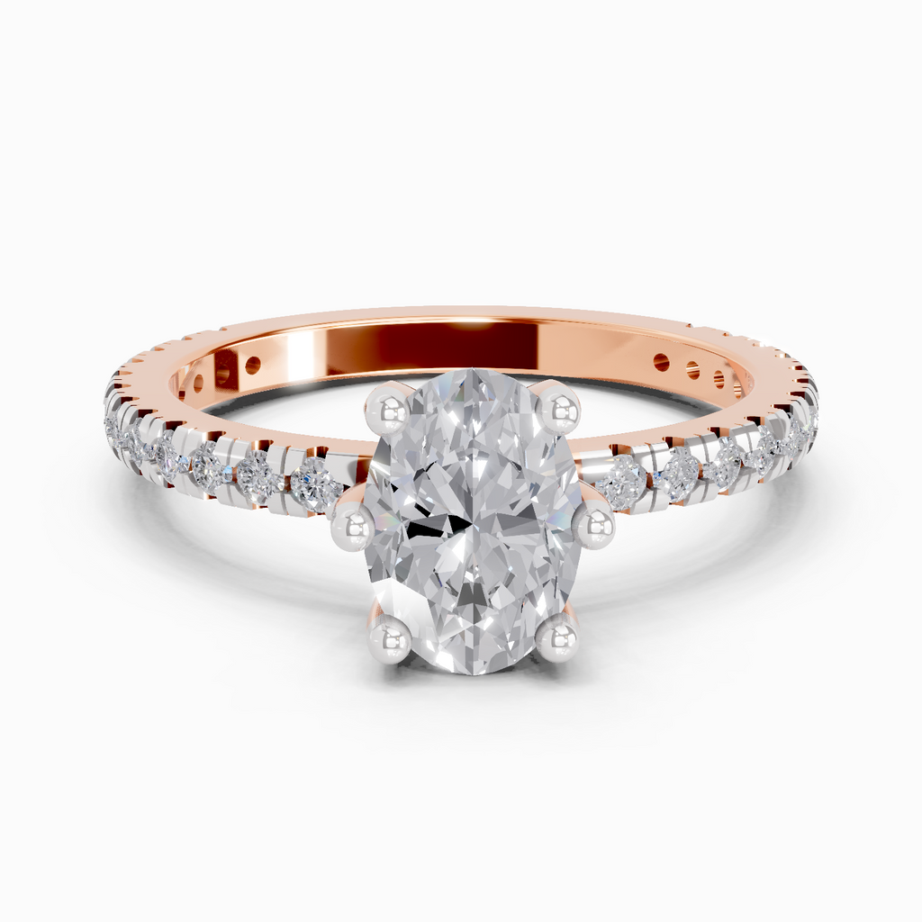 1.41 Ct Oval Shape Solitaire Diamond Ring