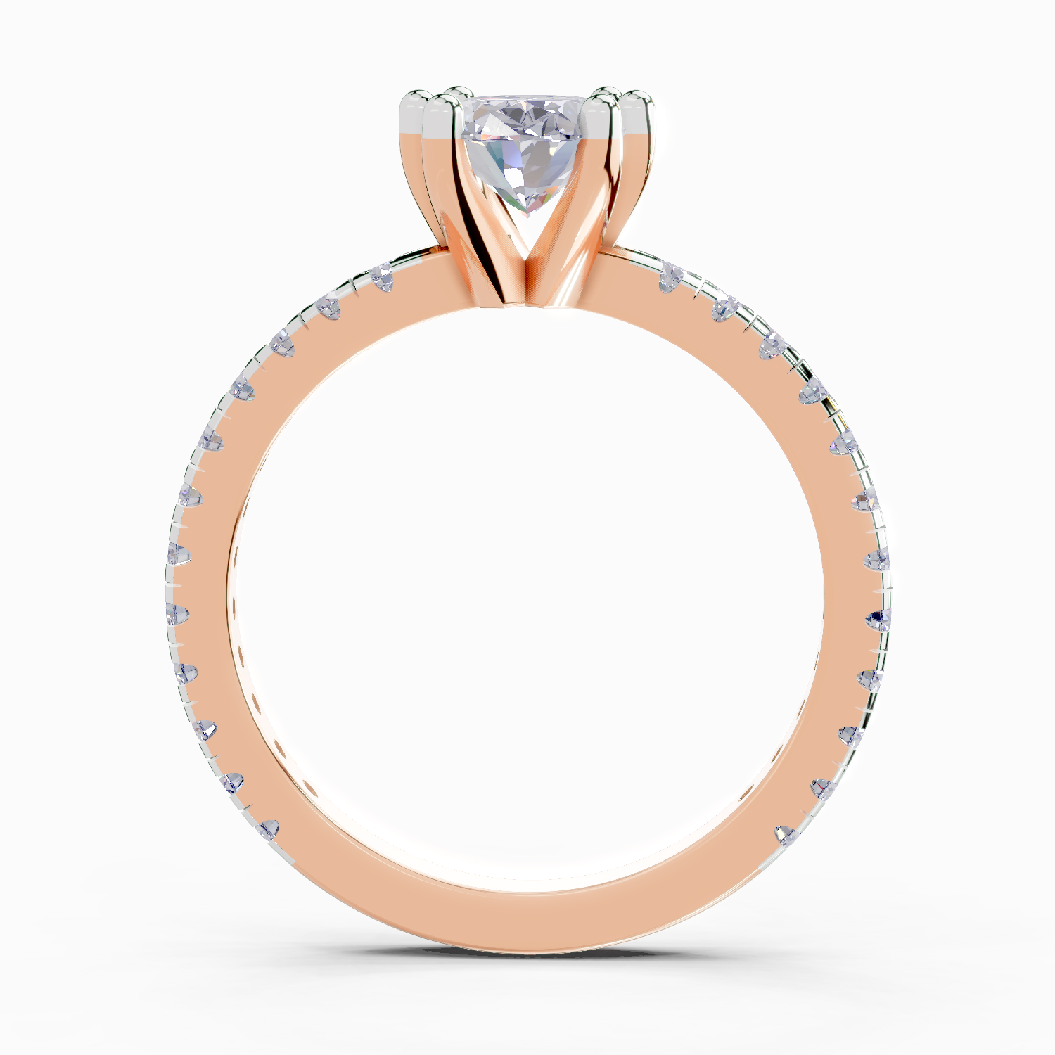 1.34 Carat Dazzling Oval Six Prong Solitaire Engagement Ring