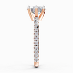 1.34 Carat Dazzling Oval Six Prong Solitaire Engagement Ring