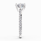 1.34 Carat Dazzling Oval Six Prong Solitaire Engagement Ring