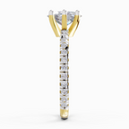 1.34 Carat Dazzling Oval Six Prong Solitaire Engagement Ring
