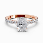 5.30 Carat Oval Six Prong Solitaire Engagement Ring