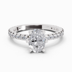 5.30 Carat Oval Six Prong Solitaire Engagement Ring