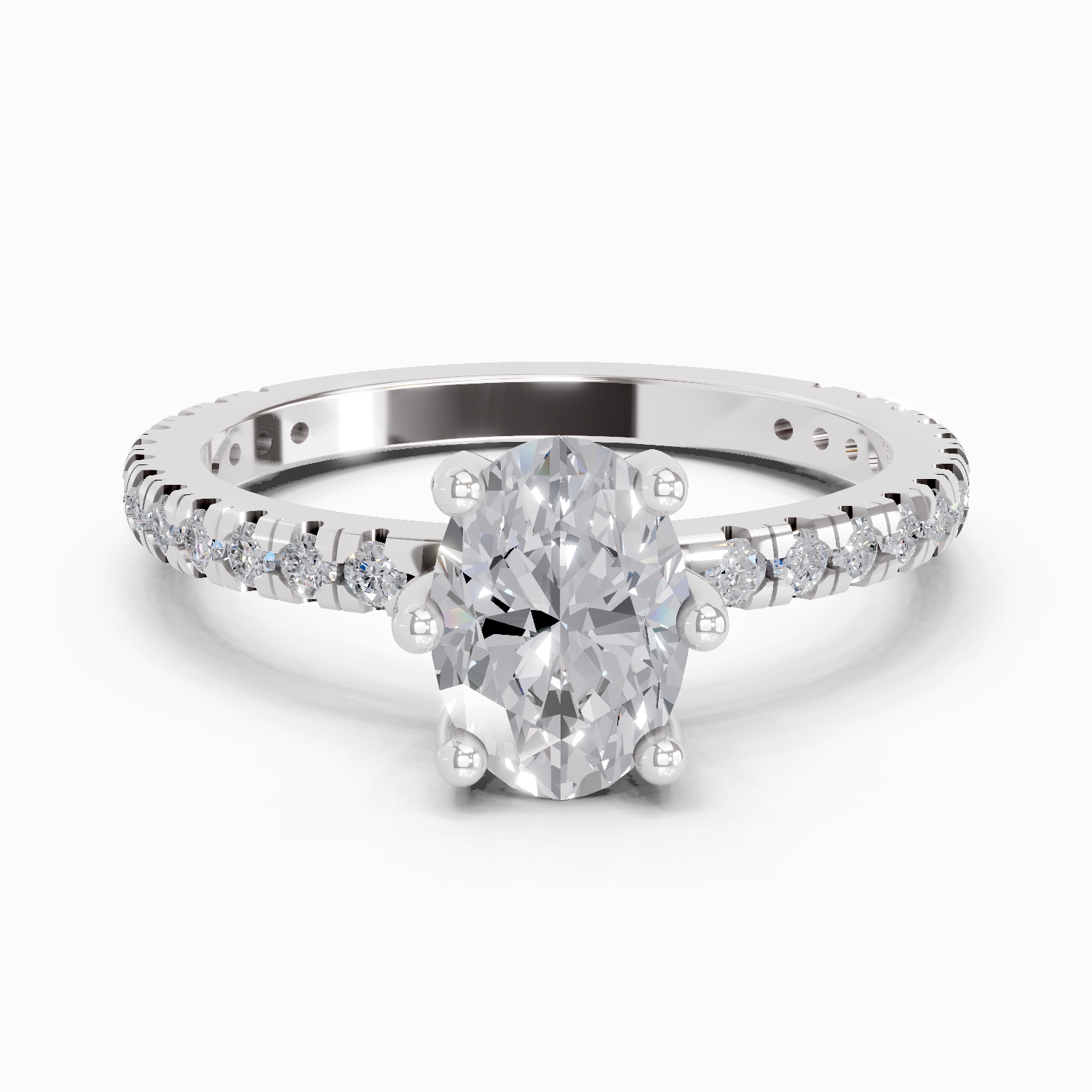 5.30 Carat Oval Six Prong Solitaire Engagement Ring