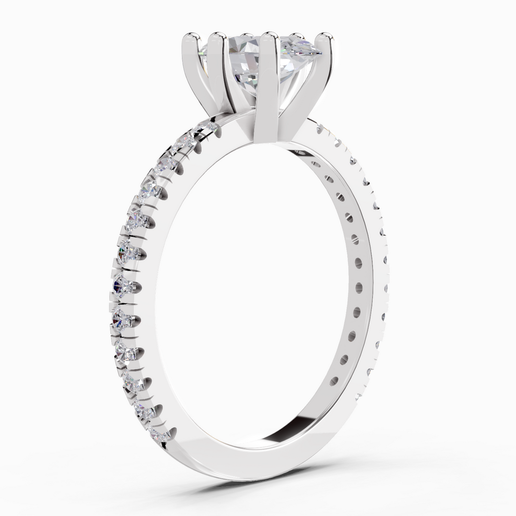 5.30 Carat Oval Six Prong Solitaire Engagement Ring
