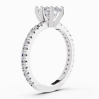 5.30 Carat Oval Six Prong Solitaire Engagement Ring