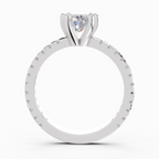 5.30 Carat Oval Six Prong Solitaire Engagement Ring