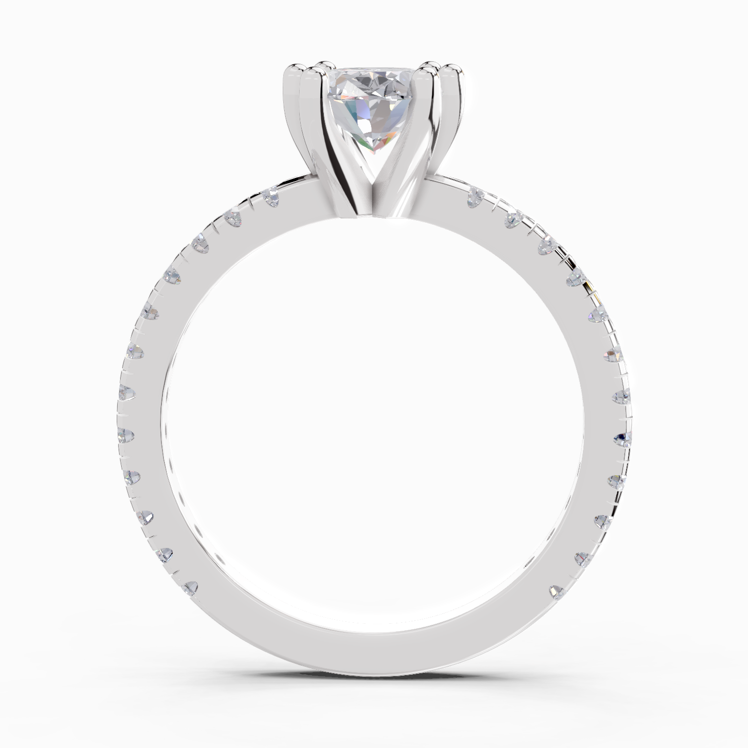 5.30 Carat Oval Six Prong Solitaire Engagement Ring
