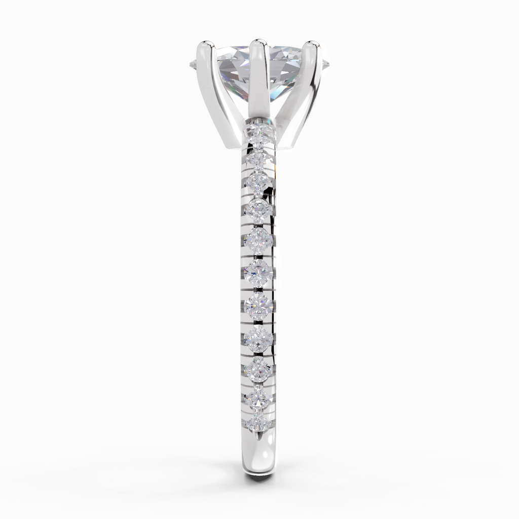 5.30 Carat Oval Six Prong Solitaire Engagement Ring