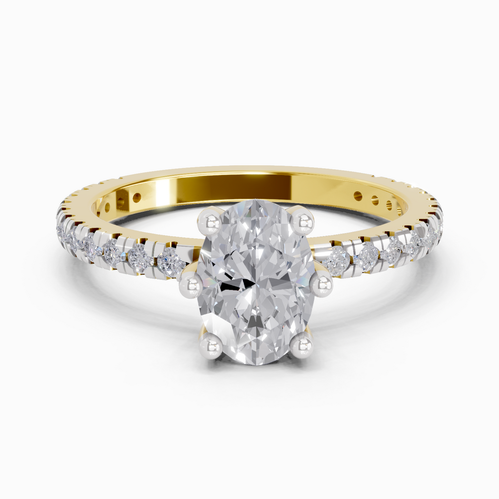 5.30 Carat Oval Six Prong Solitaire Engagement Ring