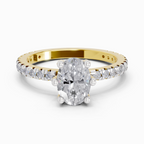 5.30 Carat Oval Six Prong Solitaire Engagement Ring