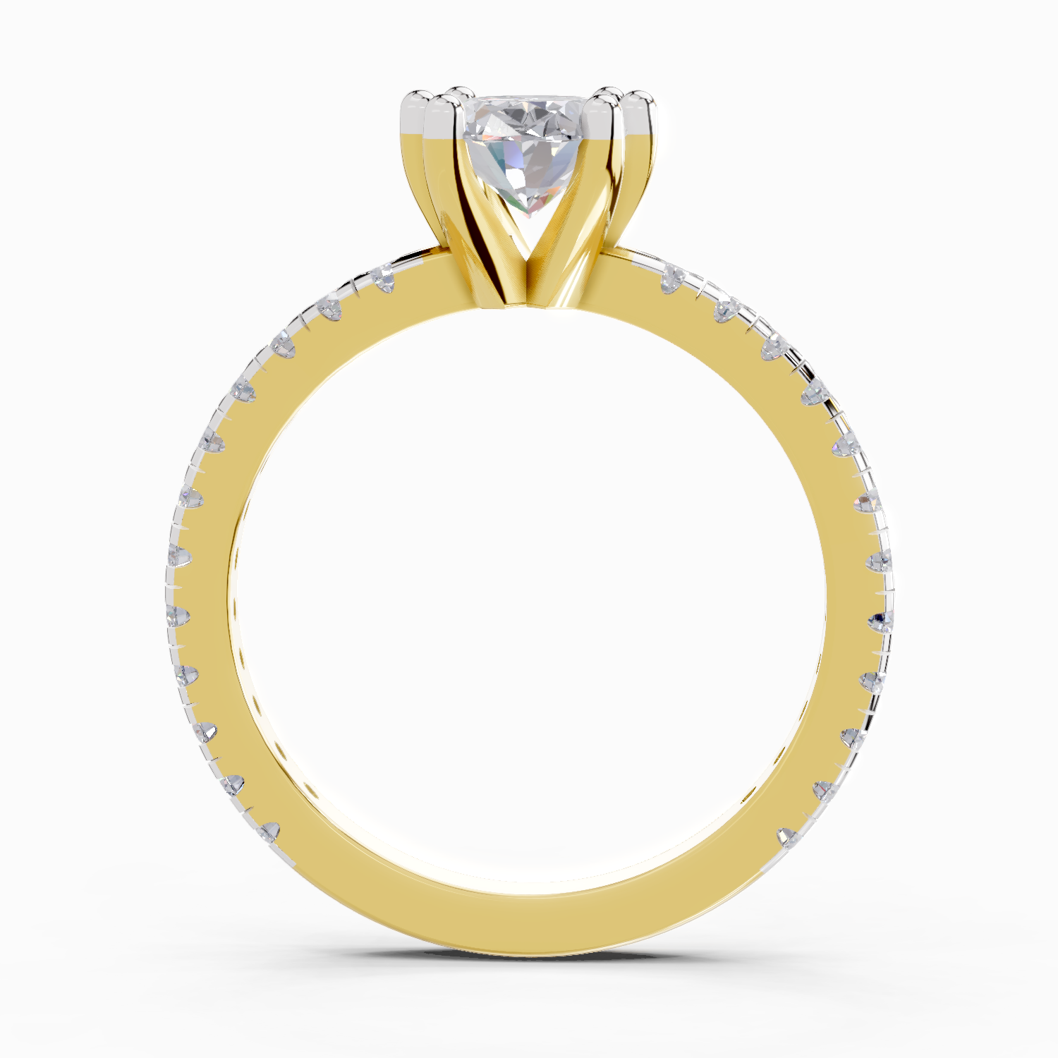 5.30 Carat Oval Six Prong Solitaire Engagement Ring