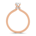 0.81 Ct Oval Shape Solitaire Diamond Ring
