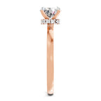 0.81 Ct Oval Shape Solitaire Diamond Ring