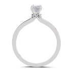 0.81 Ct Oval Shape Solitaire Diamond Ring
