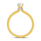 0.81 Ct Oval Shape Solitaire Diamond Ring
