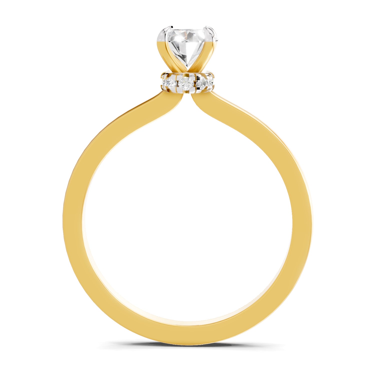 0.81 Ct Oval Shape Solitaire Diamond Ring