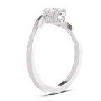 0.5 Ct Pear Shape Solitaire Diamond Ring