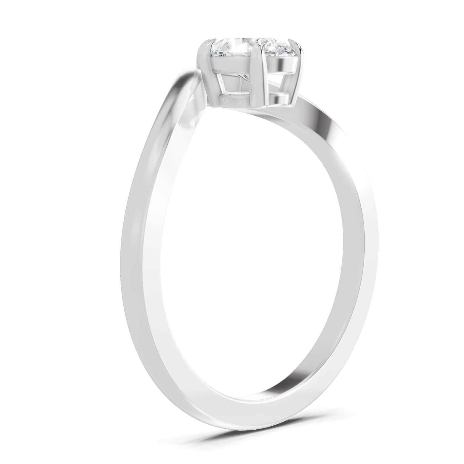 0.5 Ct Pear Shape Solitaire Diamond Ring