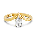 0.5 Ct Pear Shape Solitaire Diamond Ring