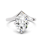 2 Ct Oval Shape Solitaire Diamond Ring