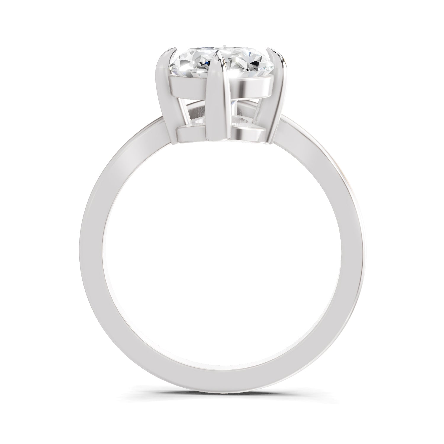 2 Ct Oval Shape Solitaire Diamond Ring