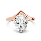 2 Ct Oval Shape Solitaire Diamond Ring
