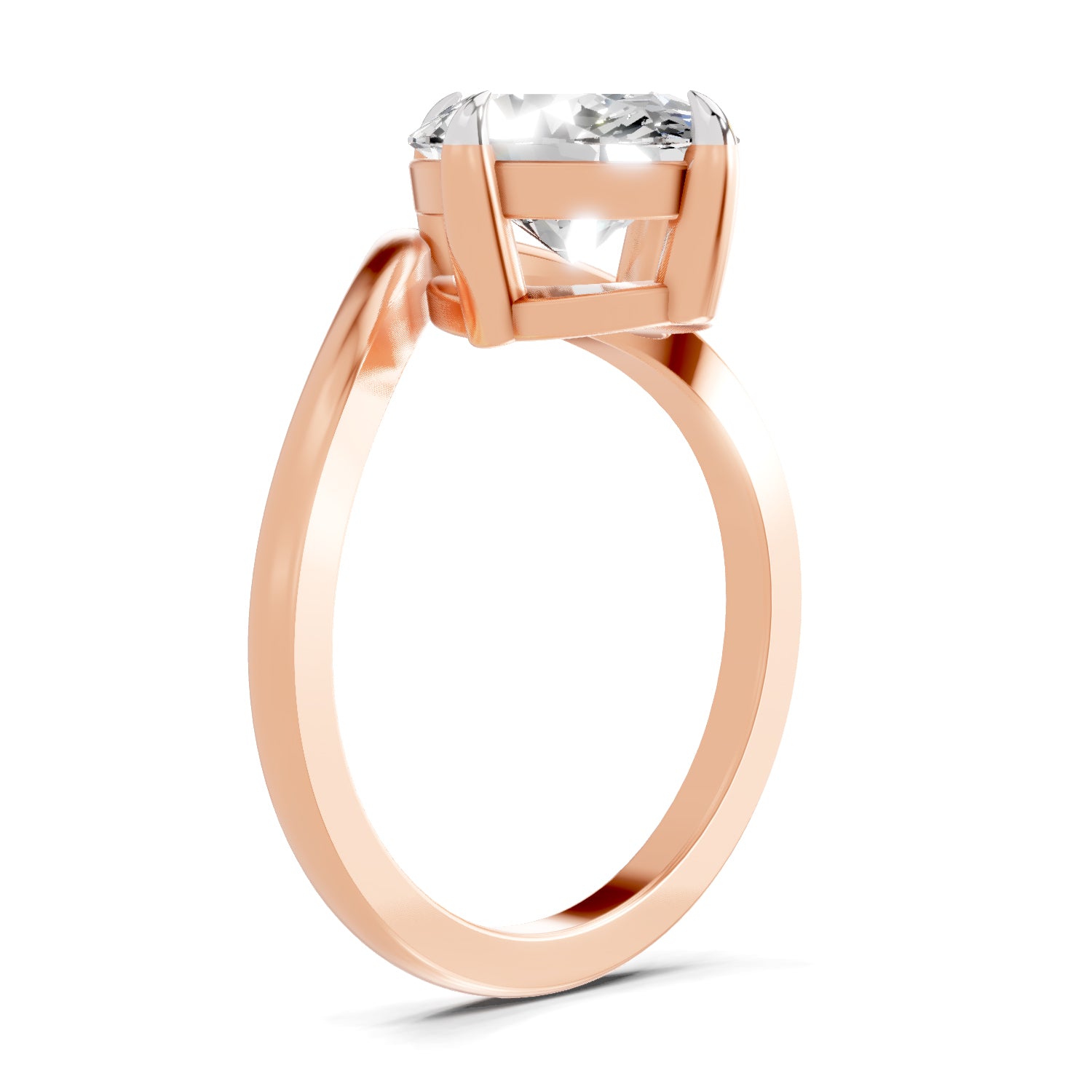 3 Ct Oval Shape Solitaire Diamond Ring