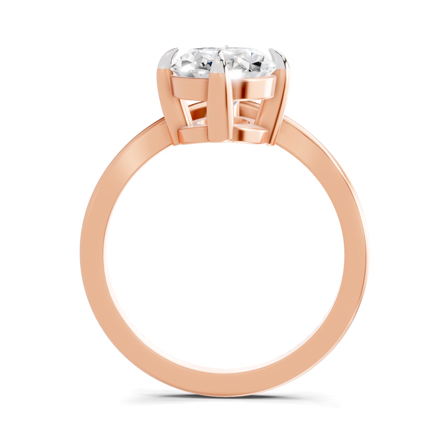 3 Ct Oval Shape Solitaire Diamond Ring