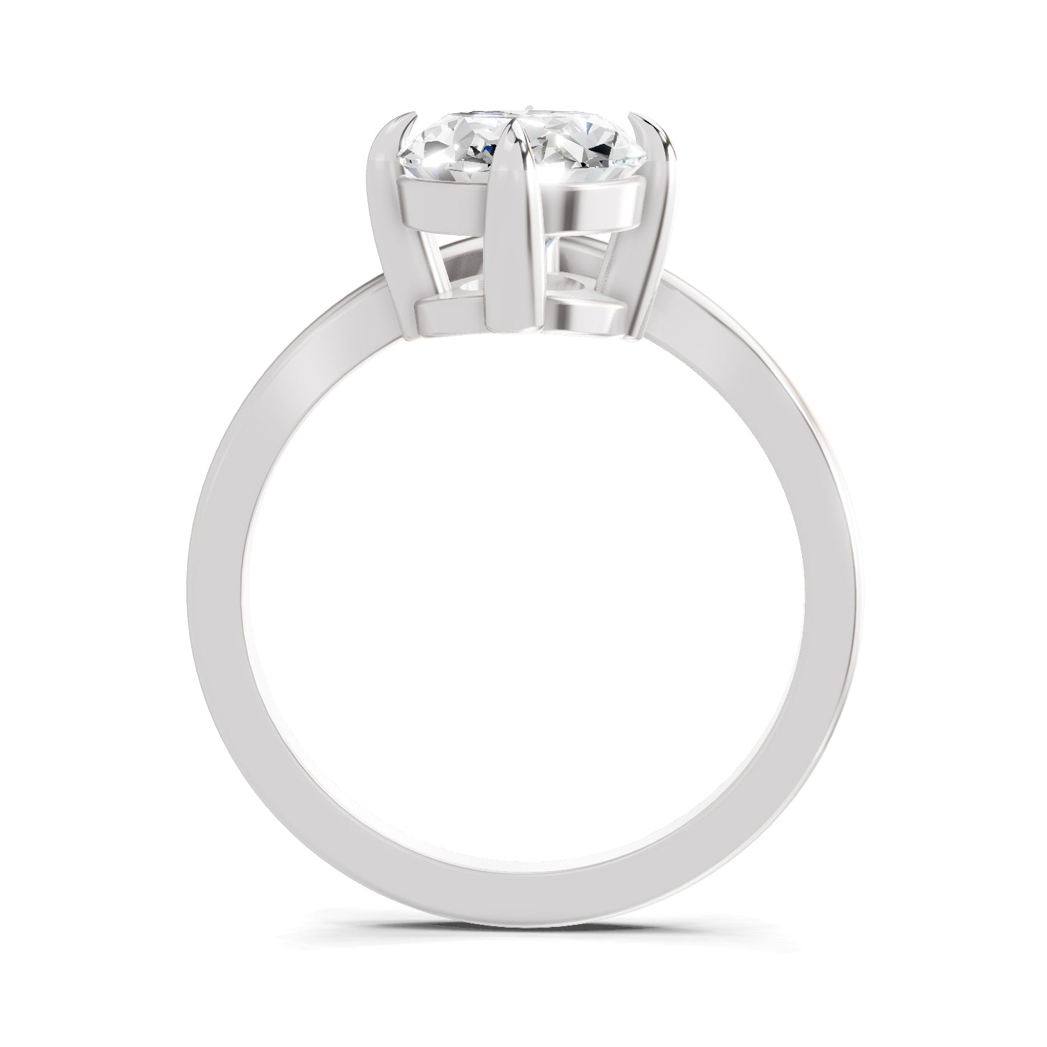 3 Ct Oval Shape Solitaire Diamond Ring