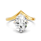 3 Ct Oval Shape Solitaire Diamond Ring
