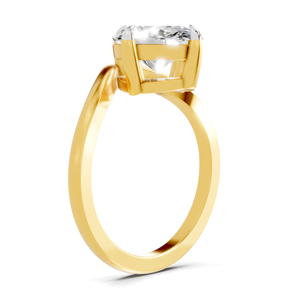 3 Ct Oval Shape Solitaire Diamond Ring