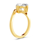 3 Ct Oval Shape Solitaire Diamond Ring