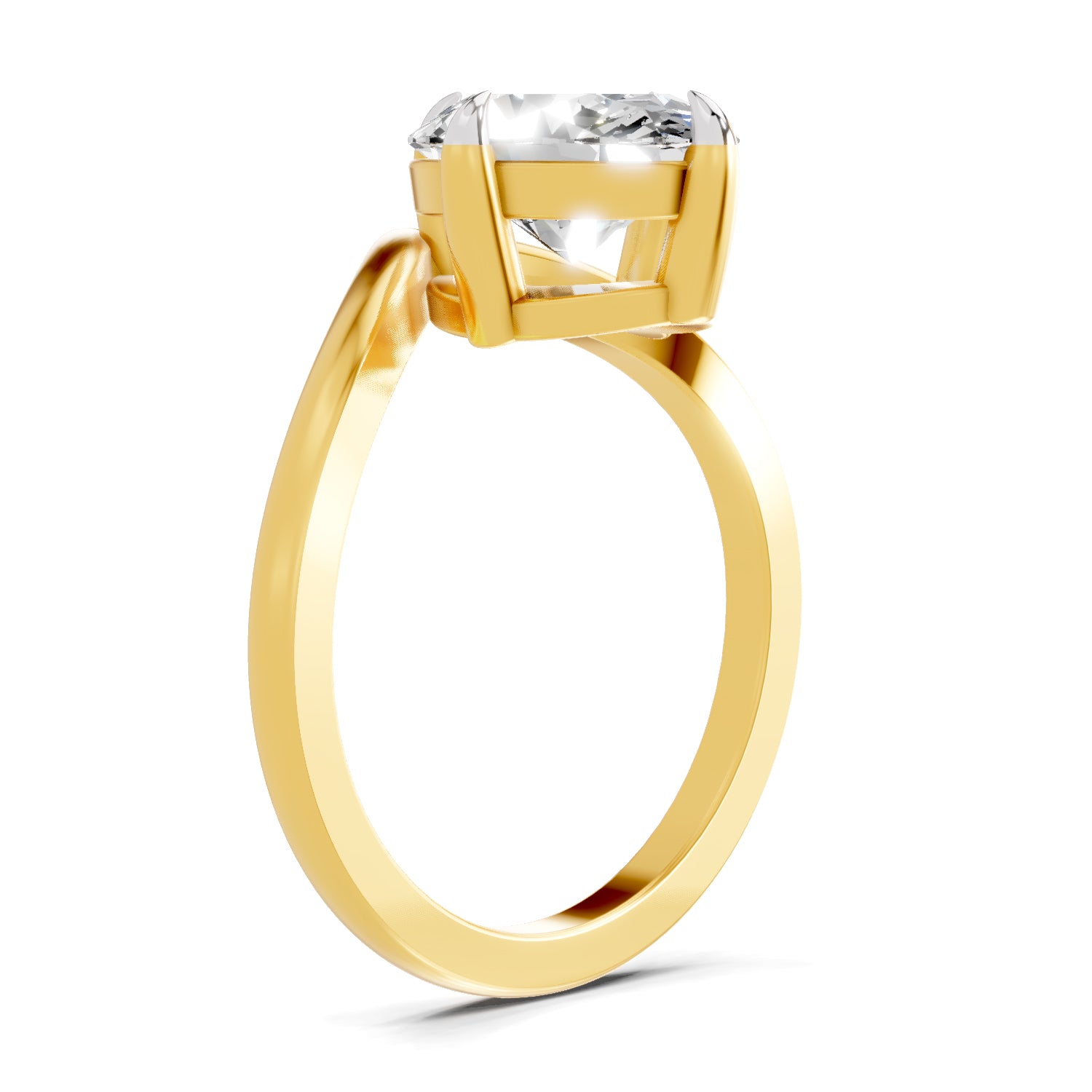 3 Ct Oval Shape Solitaire Diamond Ring