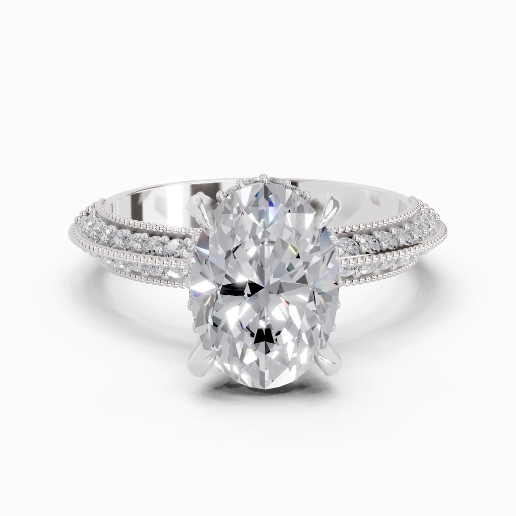 2.63 Carat Oval Solitaire Engagement Ring