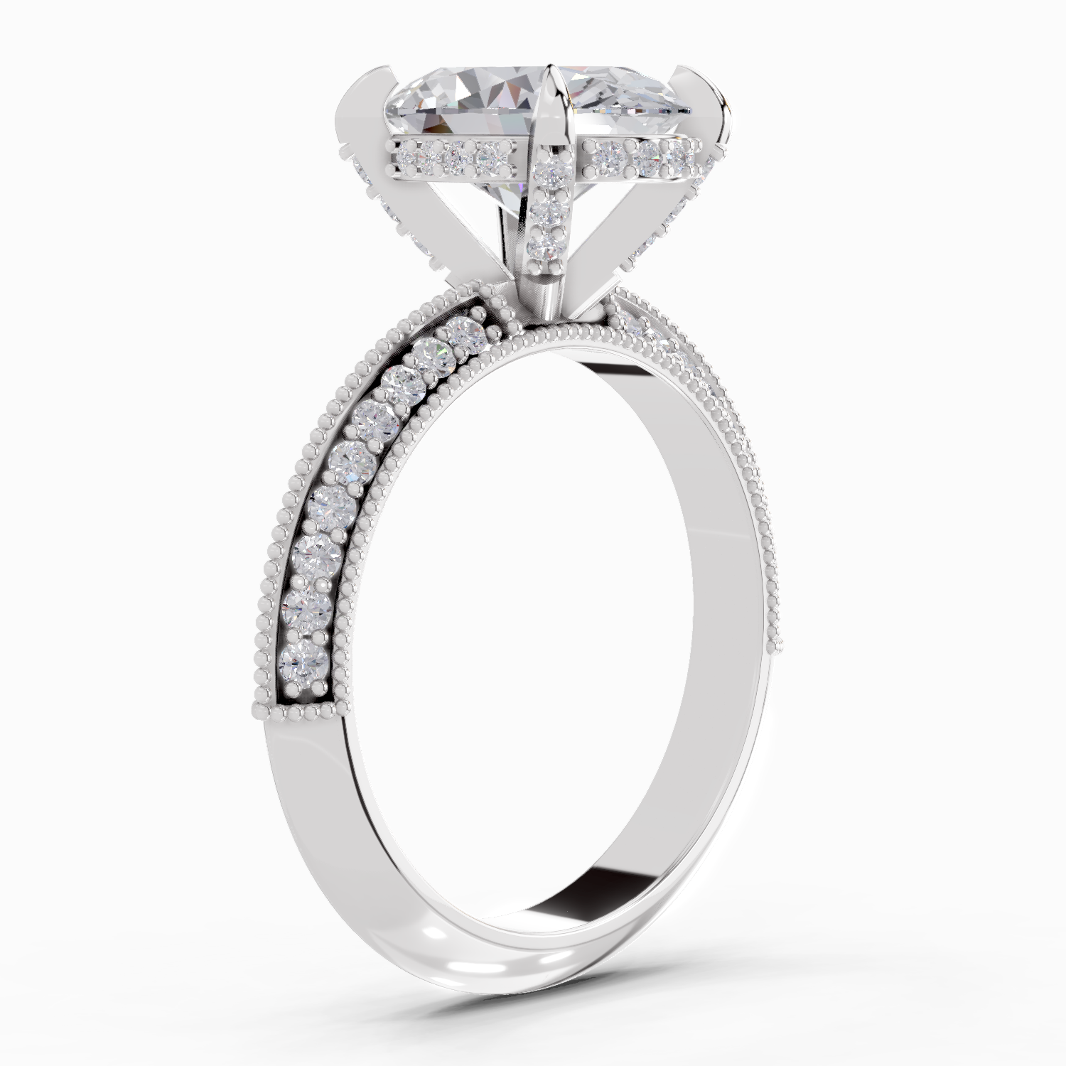 2.63 Carat Oval Solitaire Engagement Ring
