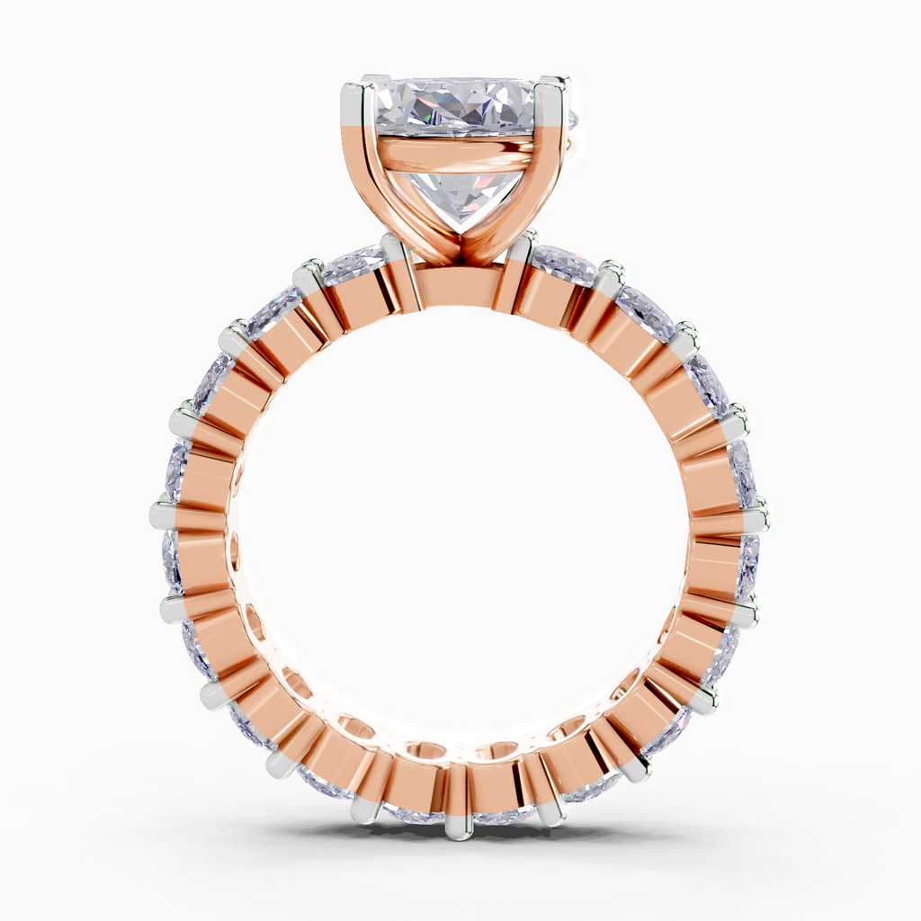 4.84 Carat Oval Shape Eternity Ring