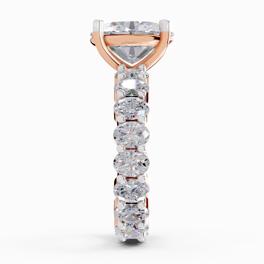 4.84 Carat Oval Shape Eternity Ring