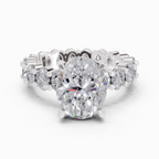 4.84 Carat Oval Shape Eternity Ring