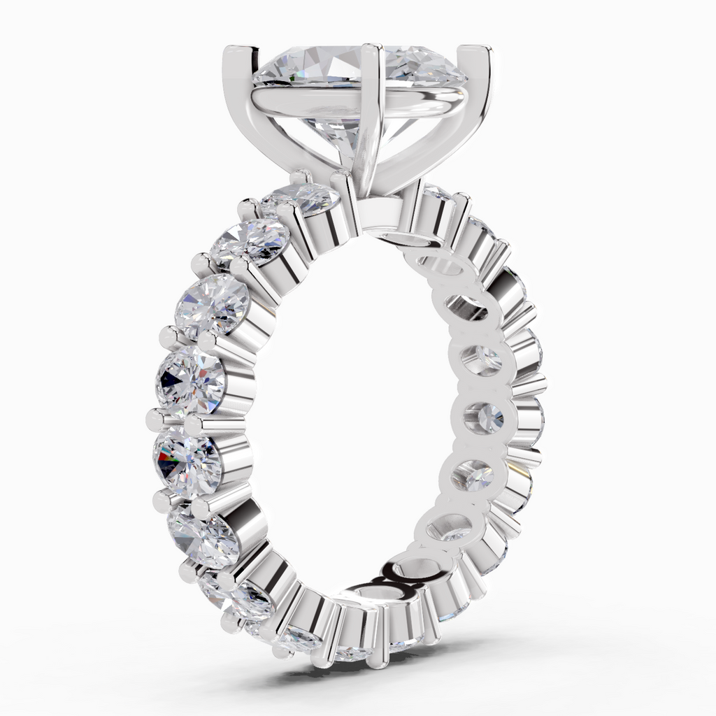 4.84 Carat Oval Shape Eternity Ring