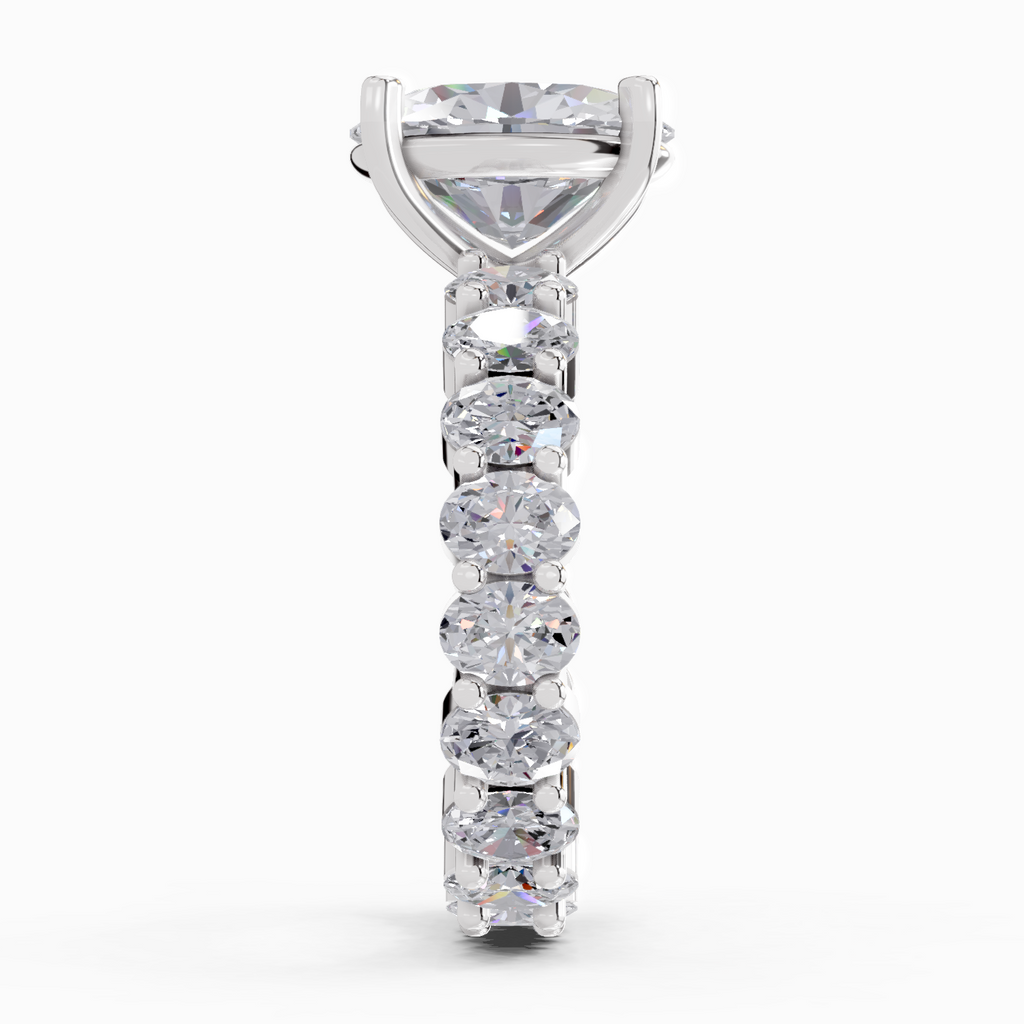 4.84 Carat Oval Shape Eternity Ring