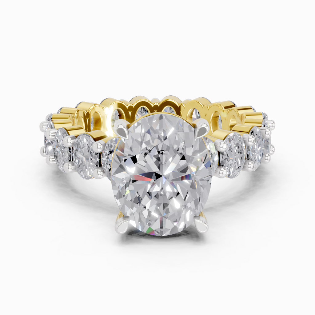 4.84 Carat Oval Shape Eternity Ring