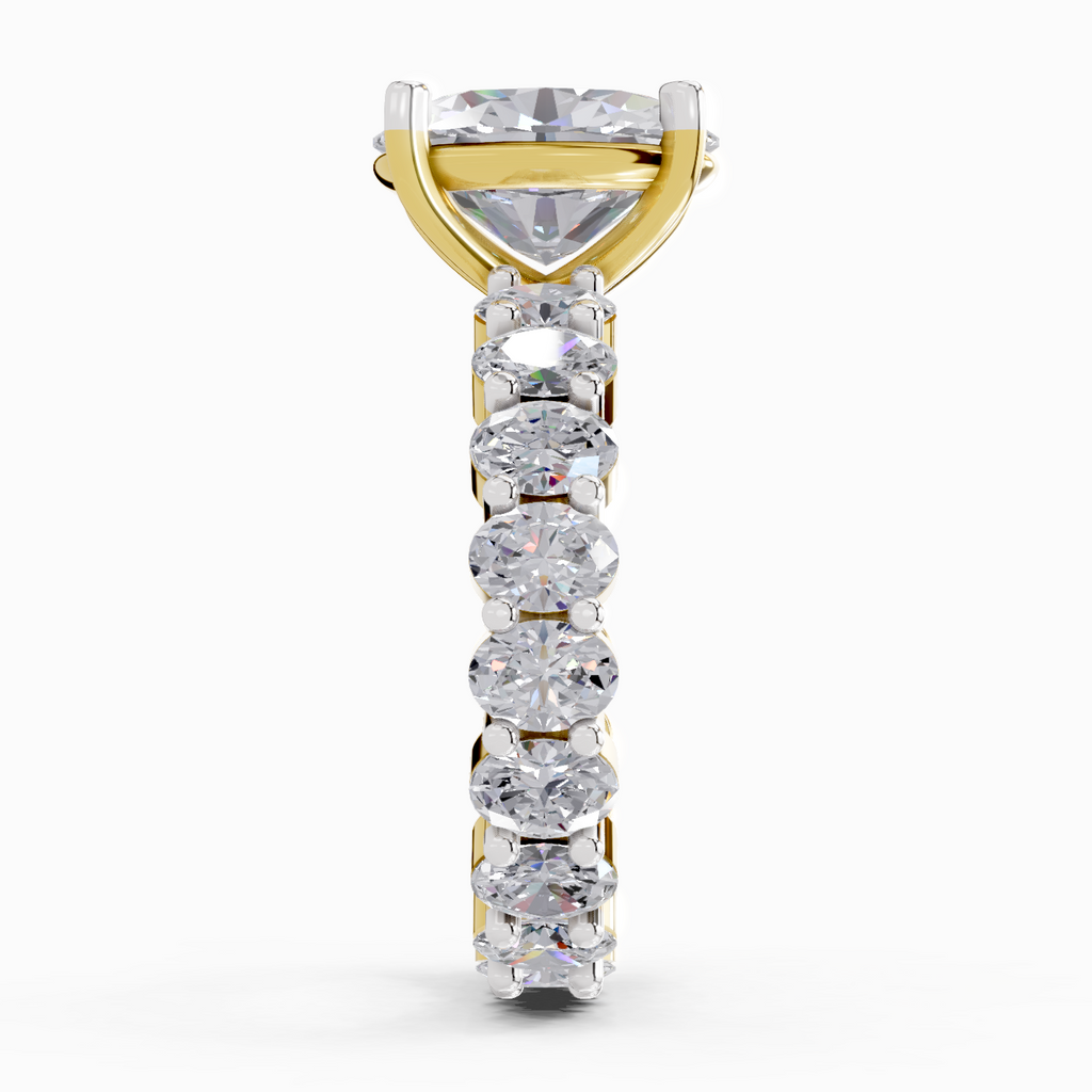 4.84 Carat Oval Shape Eternity Ring