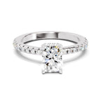 1.02 Ct Emerald Shape Solitaire Diamond Ring
